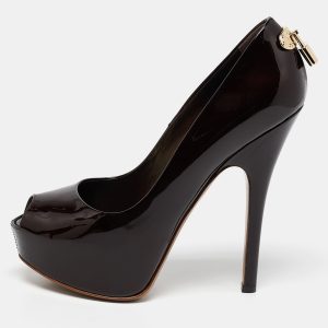 Louis Vuitton Burgundy Patent Leather Oh Really! Pumps Size 38, Pumps - Luxury Closet catalog
