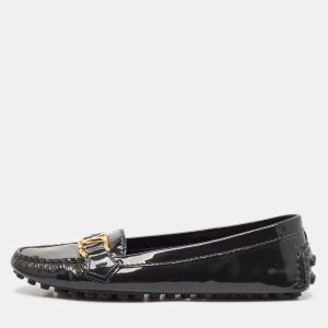 Louis Vuitton Dark Green Patent Leather Oxford Logo Slip On Loafers Size 36, Loafers & Slip-Ons - Luxury Closet catalog