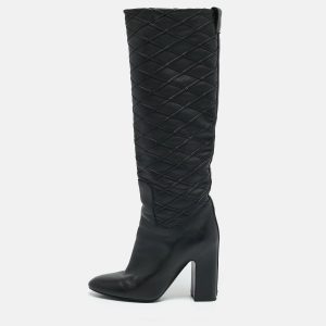 Louis Vuitton Black Leather Donna Knee Length Boots Size 37, Boots - Luxury Closet catalog