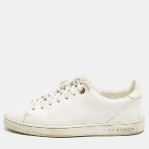 Louis Vuitton White Croc Embossed Leather Frontrow Sneakers Size 40, Athletic Shoes & Sneakers - Luxury Closet catalog