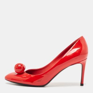 Louis Vuitton Red Patent Leather Betty Pumps Size 36.5, Pumps - Luxury Closet catalog