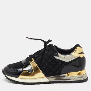 Louis Vuitton Multicolor Monogram Suede and Patent Leather Run Away Sneakers Size 37.5, Athletic Shoes & Sneakers - Luxury Closet catalog