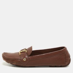 Louis Vuitton Brown Leather Oxford Loafers Size 37.5, Loafers & Slip-Ons - Luxury Closet catalog