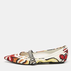 Louis Vuitton Multicolor Floral Fabric Buckle Strap Ballet Flats Size 38, Flats - Luxury Closet catalog
