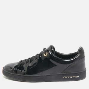Louis Vuitton Black Patent Leather Frontrow Low Top Sneakers Size 38, Athletic Shoes & Sneakers - Luxury Closet catalog