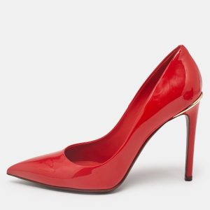 Louis Vuitton Red Patent Leather Eyeline Pointed Toe Pumps Size 37.5, Pumps - Luxury Closet catalog
