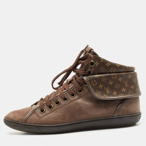 Louis Vuitton Brown Monogram Canvas and Suede Brea Mid Top Sneakers Size 37, Athletic Shoes & Sneakers - Luxury Closet catalog