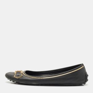 Louis Vuitton Black Leather Oxford Ballet Flats Size 40, Flats - Luxury Closet catalog