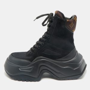 Louis Vuitton Black Mesh and Suede Archlight Ankle Length Boots Size 38, Boots - Luxury Closet catalog