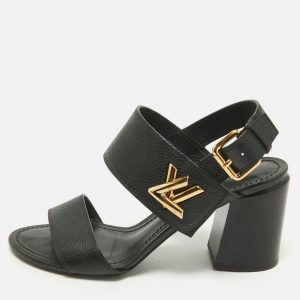 Louis Vuitton Black Leather Horizon Slingback Sandals Size 35, Sandals - Luxury Closet catalog