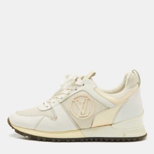 Louis Vuitton White/Cream Leather and Mesh Run Away Low Top Sneakers Size 35.5, Athletic Shoes & Sneakers - Luxury Closet catalog