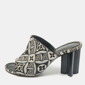 Louis Vuitton Navy Blue Denim Silhouette Mules Size 35, Sandals - Luxury Closet catalog