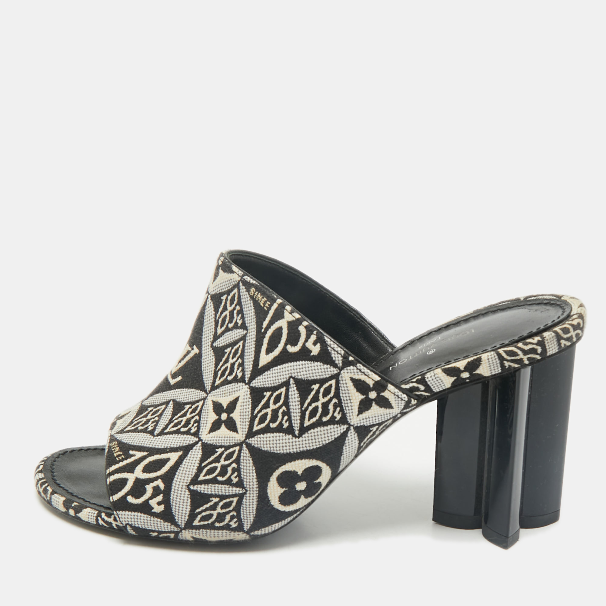 Louis Vuitton Navy Blue Denim Silhouette Mules Size 35, Sandals - Luxury Closet catalog