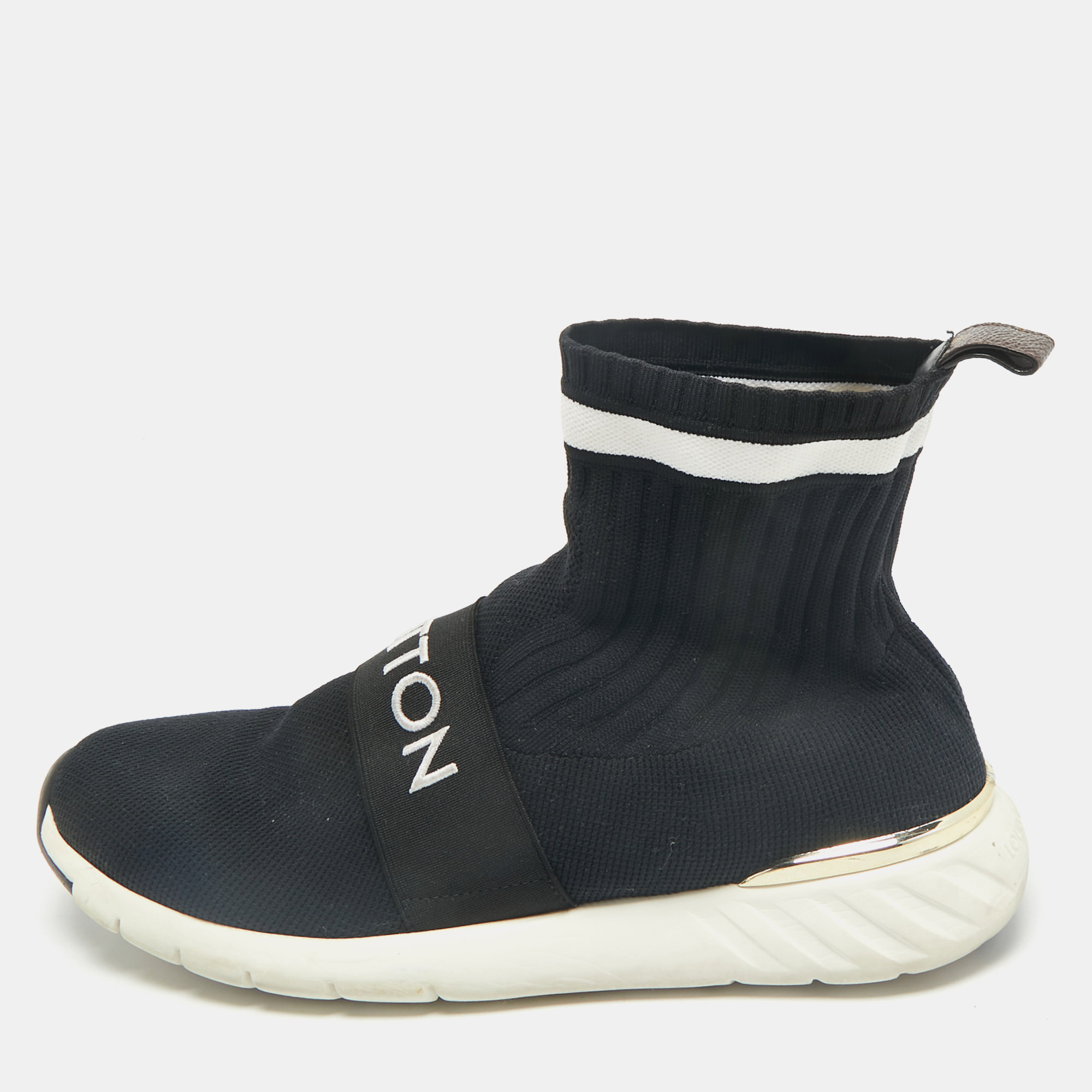 Louis Vuitton Black Knit Fabric Aftergame Sock Sneakers Size 38.5, Athletic Shoes & Sneakers - Luxury Closet catalog