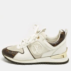 Louis Vuitton White/Brown Monogram Canvas and Leather Run Away Low Top Sneakers Size 36, Athletic Shoes & Sneakers - Luxury Closet catalog
