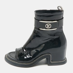 Louis Vuitton Black Patent Leather Moonlight Ankle Boots Size&nbsp;37, Boots - Luxury Closet catalog