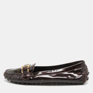 Louis Vuitton Burgundy Patent Leather Oxford Loafers Size 39, Loafers & Slip-Ons - Luxury Closet catalog