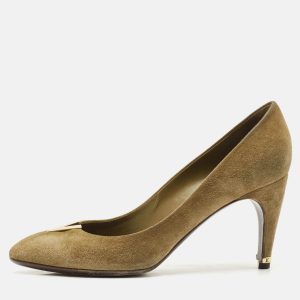 Louis Vuitton Green Suede Heart Breaker Pointed Toe Pumps Size 37, Pumps - Luxury Closet catalog