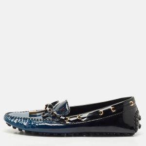 Louis Vuitton Two Tone Monogram Empreinte Patent Gloria Loafers Size 38, Loafers & Slip-Ons - Luxury Closet catalog