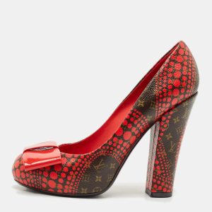Louis Vuitton x Yayoi Kusama Red Polka Dot Monogram Canvas Platform Pumps Size 37, Pumps - Luxury Closet catalog