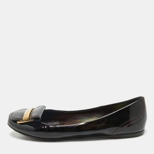 Louis Vuitton Burgundy Patent Leather Ballet Flats Size 37, Flats - Luxury Closet catalog