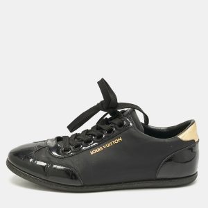 Louis Vuitton Black Nylon and Patent Leather Low Top Sneakers Size 39.5, Athletic Shoes & Sneakers - Luxury Closet catalog
