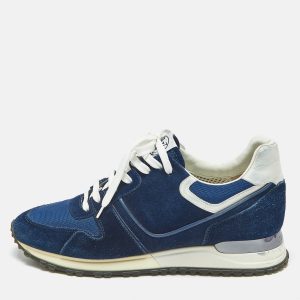 Louis Vuitton Blue Suede and Mesh Run Away Lace Up Sneakers Size 38, Athletic Shoes & Sneakers - Luxury Closet catalog