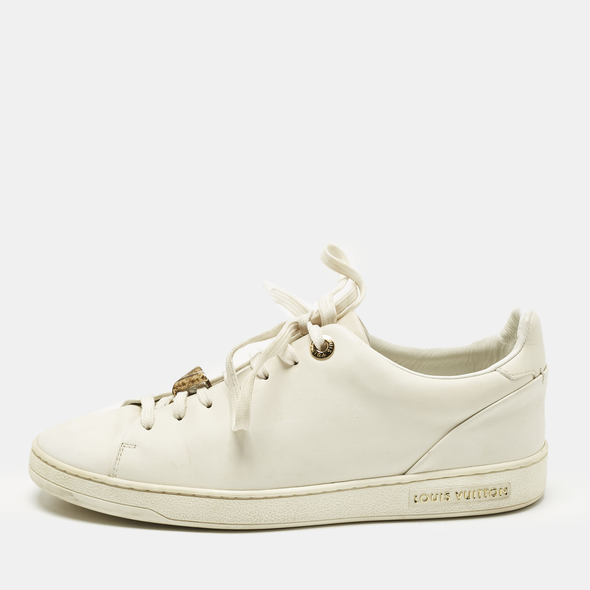 Louis Vuitton White Leather Frontrow Low Top Sneakers Size 38, Athletic Shoes & Sneakers - Luxury Closet catalog