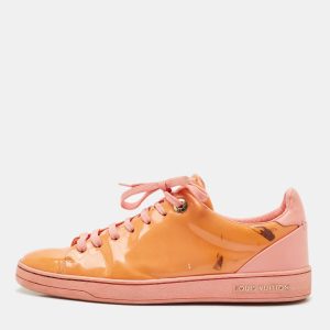 Louis Vuitton Pink/Orange Patent Leather Frontrow Sneakers Size 38, Athletic Shoes & Sneakers - Luxury Closet catalog