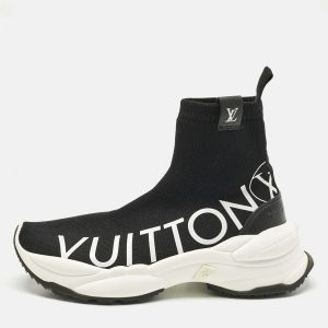 Louis Vuitton Black Knit Fabric Run 55 Sneakers Size 38, Athletic Shoes & Sneakers - Luxury Closet catalog