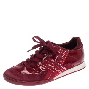Louis Vuitton Red Patent Leather, Suede And Fabric Logo Sneakers Size 37, Athletic Shoes & Sneakers - Luxury Closet catalog
