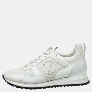 Louis Vuitton White Mesh And Leather Run Away Low Top Sneakers Size 38.5, Athletic Shoes & Sneakers - Luxury Closet catalog