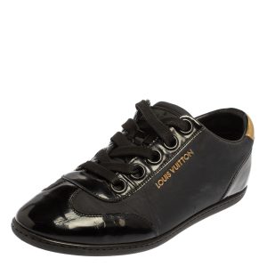 Louis Vuitton Black/Gold  Nylon And Leather Low Top Sneakers Size 36.5, Athletic Shoes & Sneakers - Luxury Closet catalog