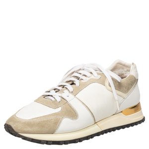 Louis Vuitton White/Grey Suede And Leather Run Away Low Top Sneakers Size 37, Athletic Shoes & Sneakers - Luxury Closet catalog