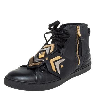 Louis Vuitton Black Leather Karakoram Pattern Punchy Sneaker Boots Size 36, Athletic Shoes & Sneakers - Luxury Closet catalog