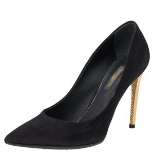 Louis Vuitton Black Suede Pointed Toe Pumps Size 35, Pumps - Luxury Closet catalog