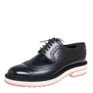 Louis Vuitton Black Brogue Leather Lace Up Derby Size 37.5, Shoes - Luxury Closet catalog