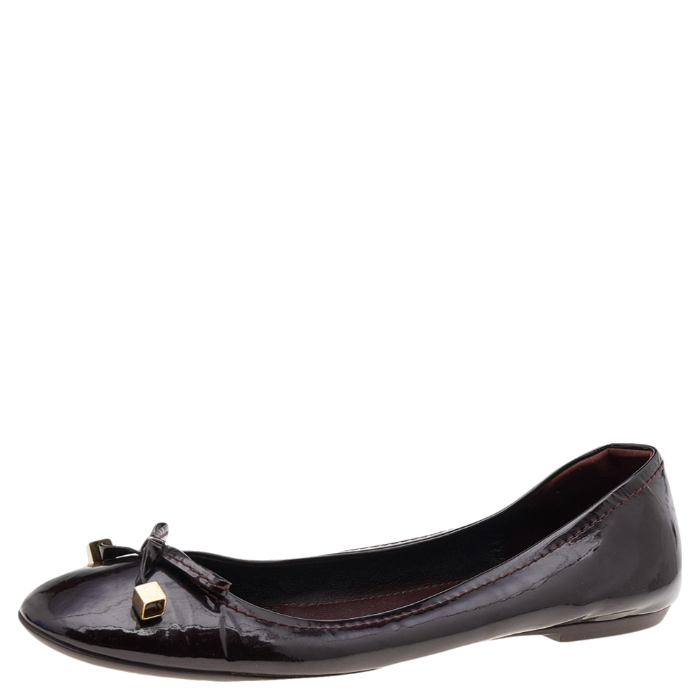 Louis Vuitton Amarante Patent Leather Ballet Flats Size 40.5, Flats - Luxury Closet catalog