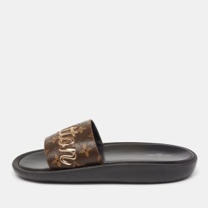 Louis Vuitton Brown Monogram Canvas Sunbath Slide Sandals Size 40, Sandals - Luxury Closet catalog