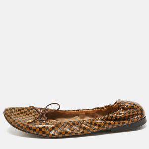 Louis Vuitton Brown Coated Canvas, Ballet Flats Size 37, Flats - Luxury Closet catalog