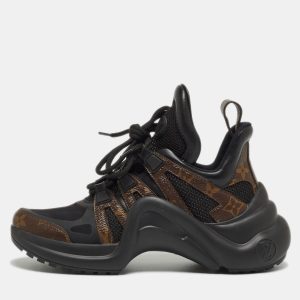 Louis Vuitton Black Leather and Monogram Canvas Archlight Sneakers Size 36, Athletic Shoes & Sneakers - Luxury Closet catalog