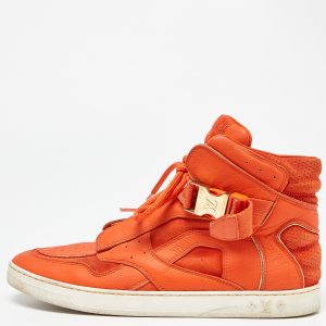 Louis Vuitton Orange Leather and Suede Slipstream High Top Sneakers Size 36, Athletic Shoes & Sneakers - Luxury Closet catalog