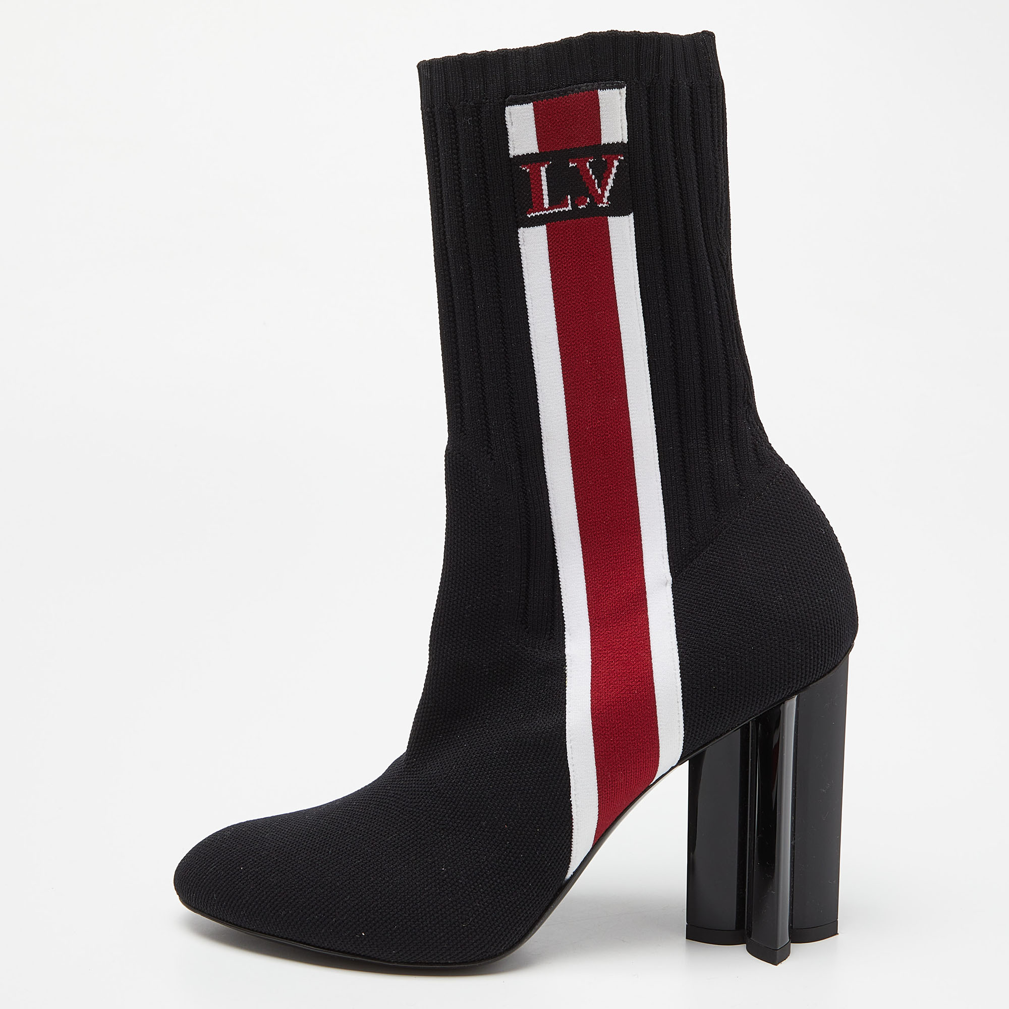 Louis Vuitton Black Knit Fabric LV Sock Ankle Boots Size 39, Boots - Luxury Closet catalog