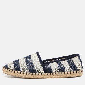 Louis Vuitton Blue/White Crochet Slip On Espadrilles Size 35.5, Flats - Luxury Closet catalog
