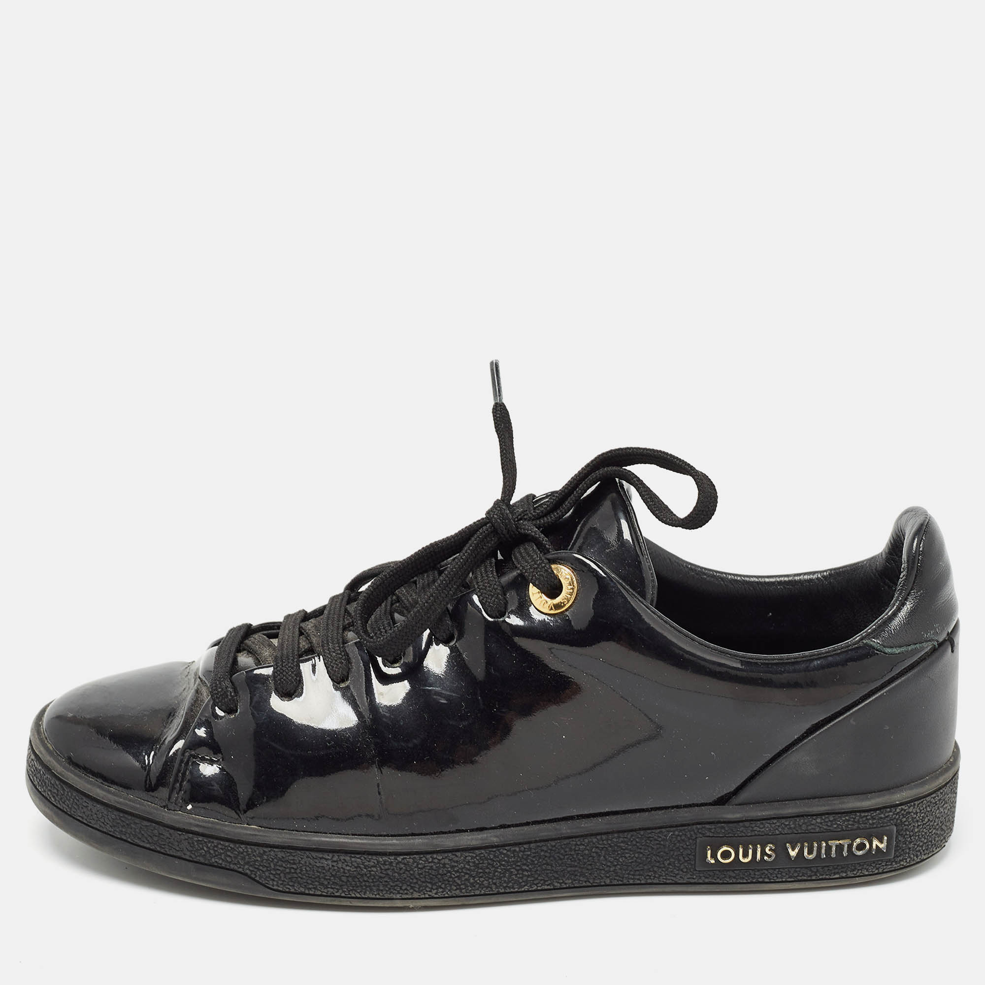 Louis Vuitton Black Patent Frontrow Sneakers Size 35, Athletic Shoes & Sneakers - Luxury Closet catalog