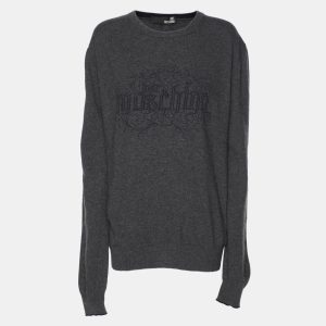 Love Moschino Dark Grey Wool Sweatshirt XXL, Sweaters & Cardigans - Luxury Closet catalog