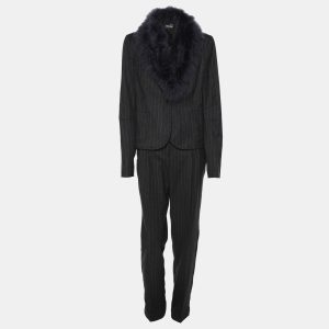 Love Moschino Dark Grey Virgin Wool Fur Suit M, Suits - Luxury Closet catalog
