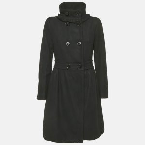 Love Moschino Black Wool Ruffle Detail Double Breasted Coat M, Coats & Jackets - Luxury Closet catalog