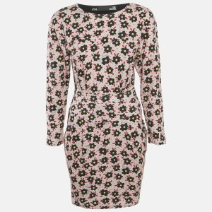 Love Moschino Pink Floral Print Cotton Jersey Mini Dress S, Dresses - Luxury Closet catalog