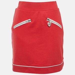 Love Moschino Red Knit Zip Detailed Mini Skirt S, Skirts - Luxury Closet catalog